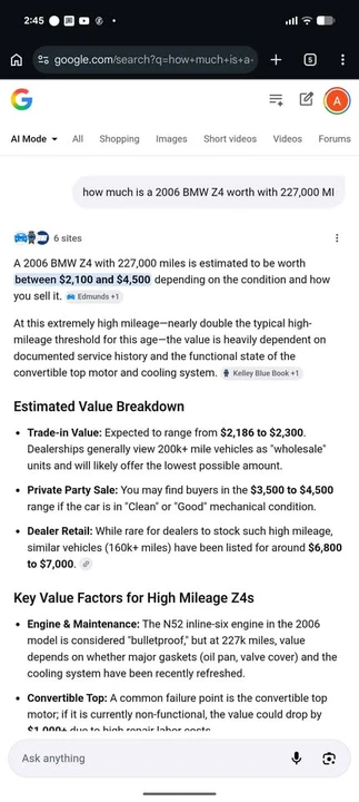 2006 BMW E85 Z4 Roadster - Image 9 of 10