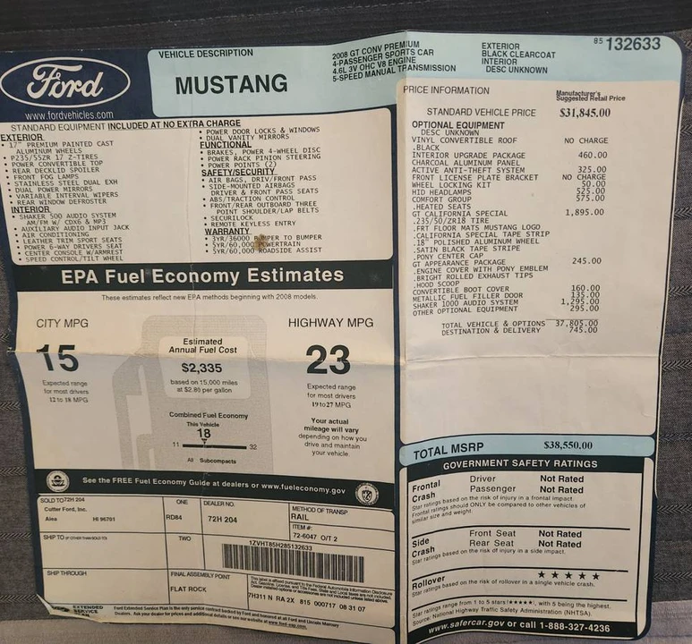 2008 Ford S197 Mustang GT - Image 11 of 11