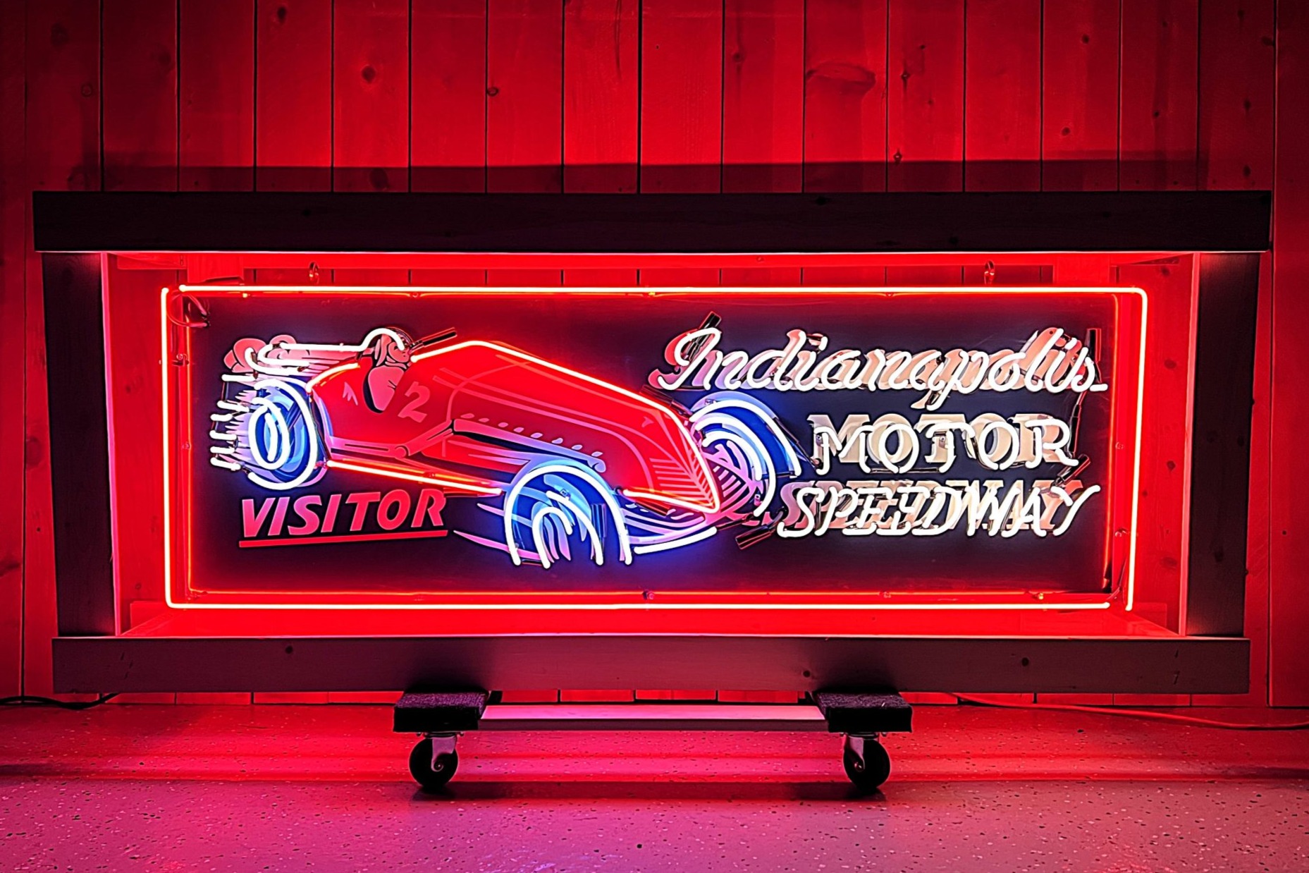 Neon Indianapolis Motor Speedway Visitor Sign