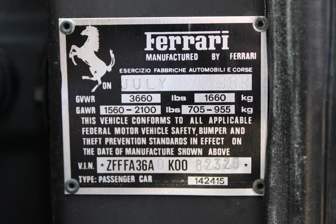 1989 Ferrari 348 ts - Image 17 of 21