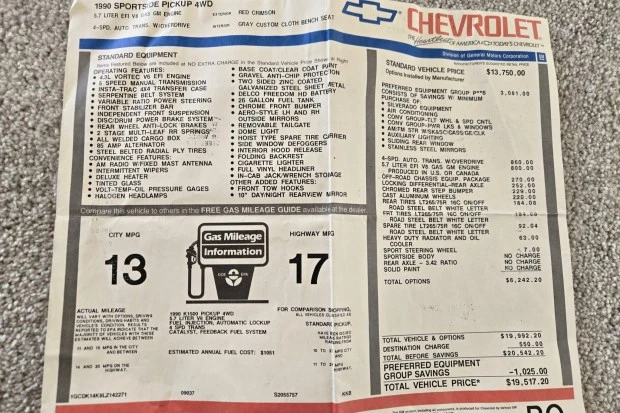 1990 Chevrolet C/K 4th Gen - Image 8 of 8