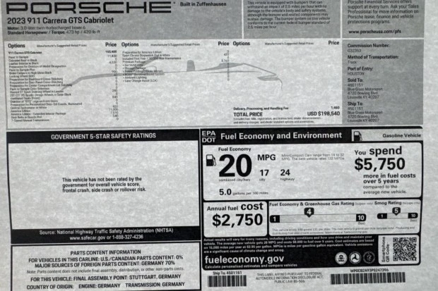 2023 Porsche 992 Carrera GTS - Image 9 of 9