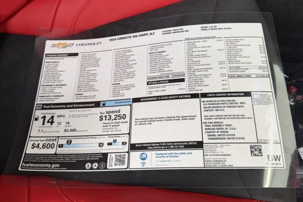 2024 Chevrolet Corvette C8 Z06 - Image 8 of 8