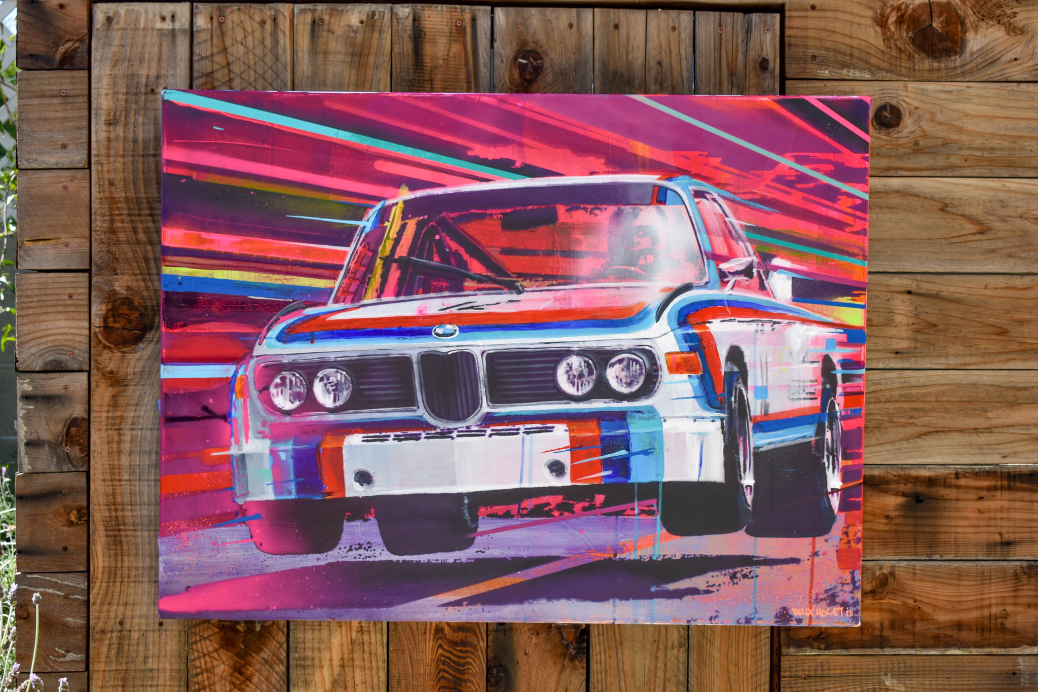 BMW 3.0 CSL Batmobile Painting by Felix Holst