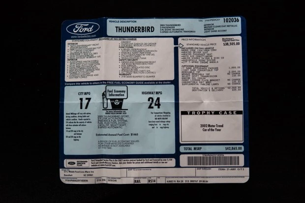 2005 Ford Thunderbird 11th Gen - Image 8 of 8