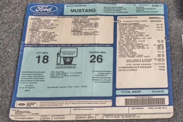 2007 Ford S197 Mustang - Image 8 of 8