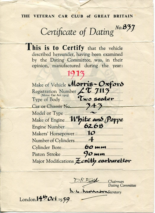1913 Morris - Image 2 of 30