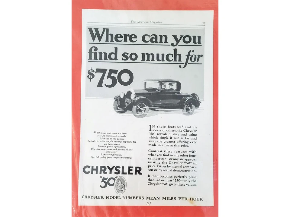 1927 Chrysler Imperial Pre-War - Image 19 of 19