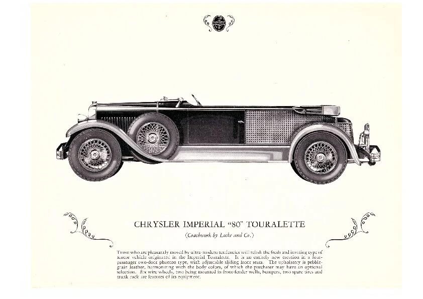 1928 Chrysler Imperial Pre-War - Image 2 of 31