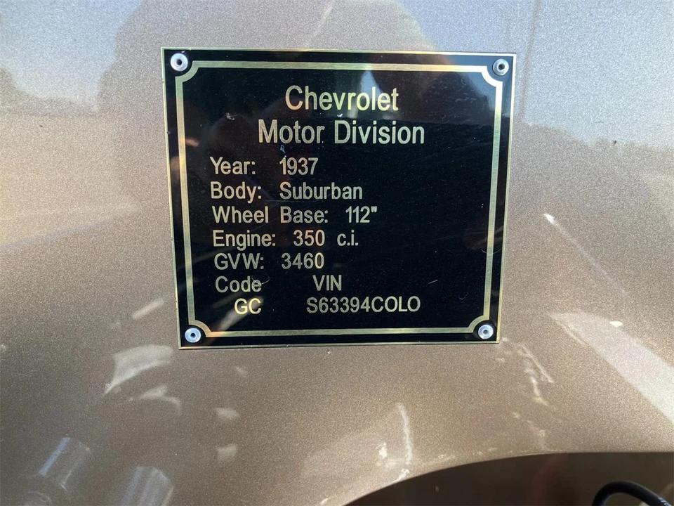 1937 Chevrolet Carryall Suburban 1st Gen - Image 19 of 31