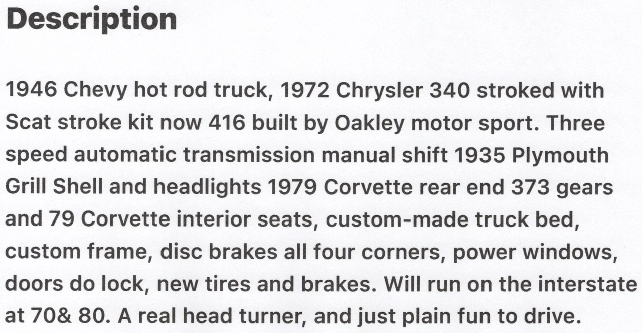 1946 Chevrolet AK Series - Image 3 of 15