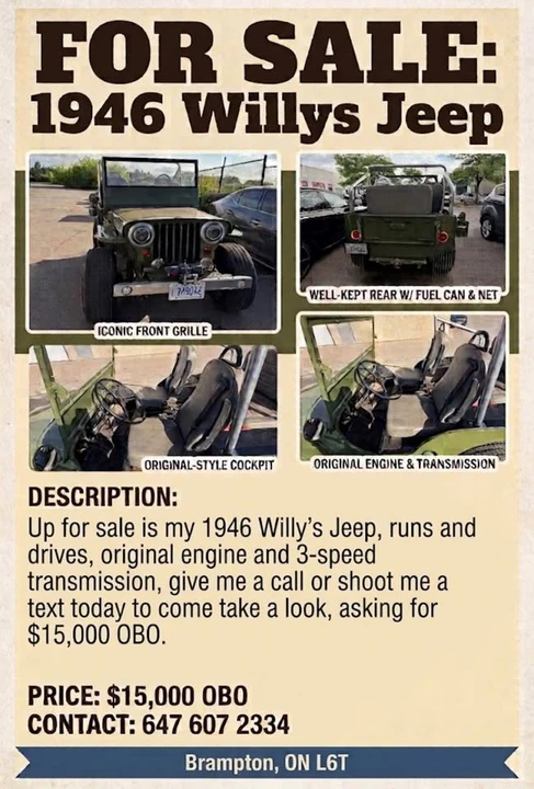 1946 Jeep Willys CJ2A - Image 2 of 12