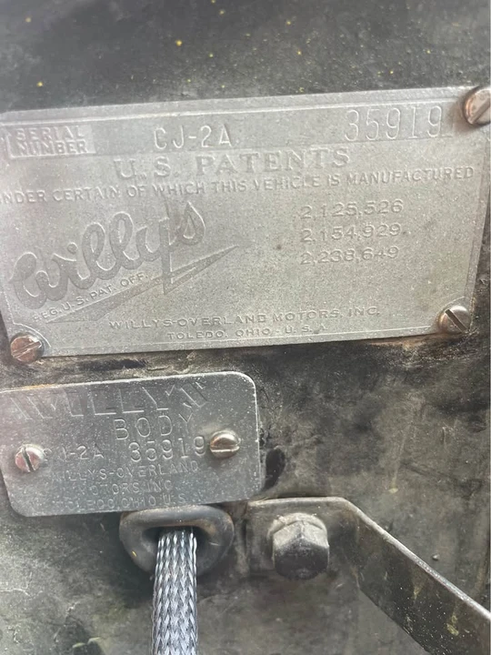 1946 Jeep Willys CJ2A - Image 6 of 14