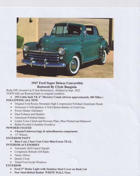 1947 Ford Standard & Deluxe & Super Deluxe - Image 7 of 19