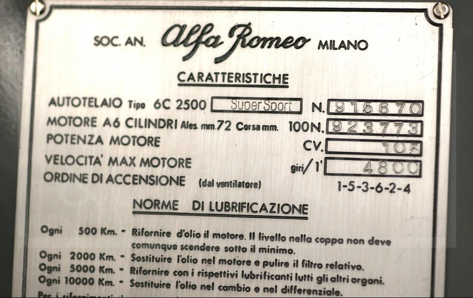 1948 Alfa Romeo 6C 2500 - Image 20 of 24