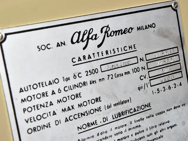 1948 Alfa Romeo 6C 2500 - Image 18 of 21