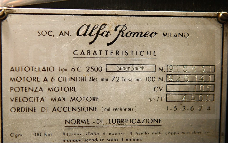 1949 Alfa Romeo 6C 2500 - Image 15 of 15