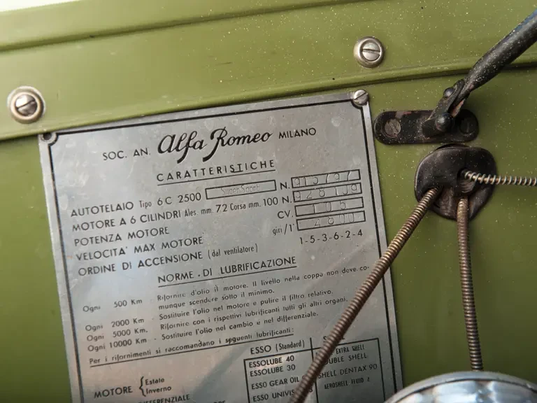 1949 Alfa Romeo 6C 2500 - Image 20 of 21