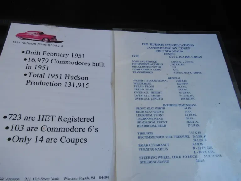 1951 Hudson Commodore - Image 11 of 12