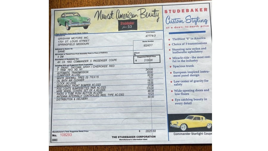 1953 Studebaker Commander - Image 13 of 15