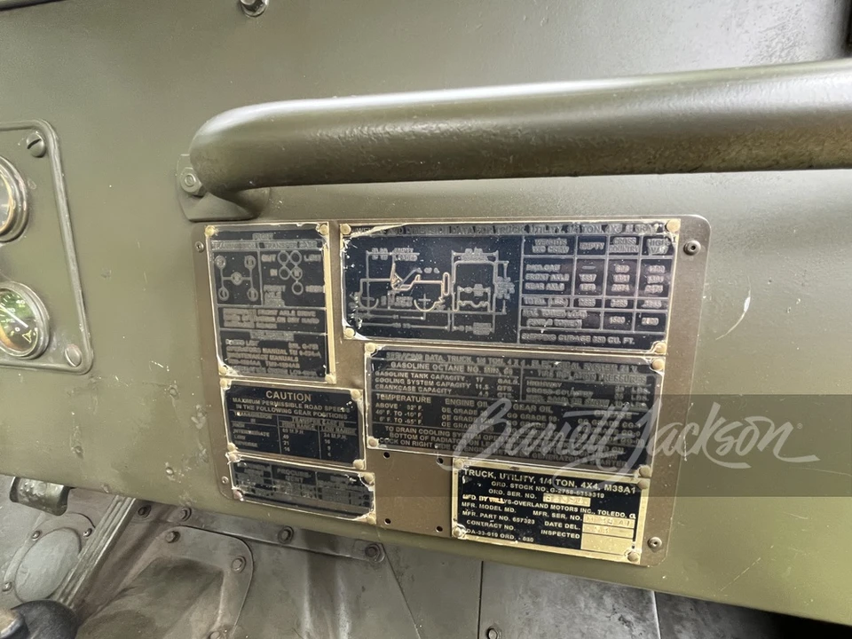 1953 Willys M38 & M38A1 - Image 13 of 13