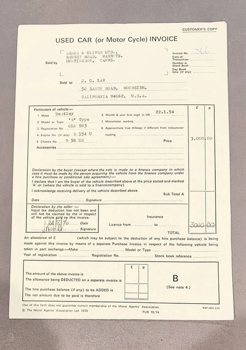 1954 Bentley R Type - Image 15 of 16