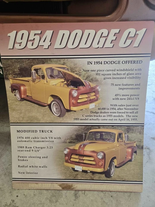 1954 Dodge C Series - Image 3 of 11