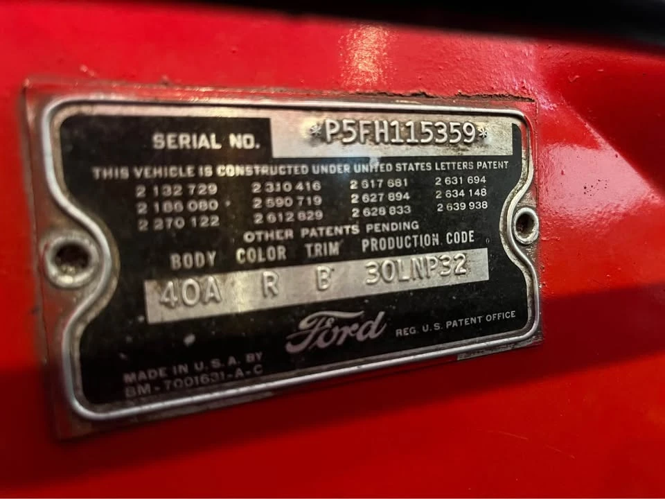 1955 Ford Thunderbird 1st Gen - Image 12 of 19