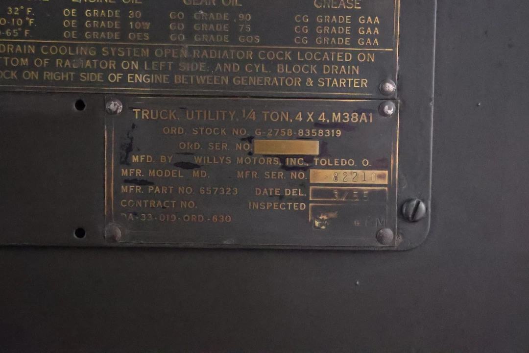 1955 Willys M38 & M38A1 - Image 2 of 31