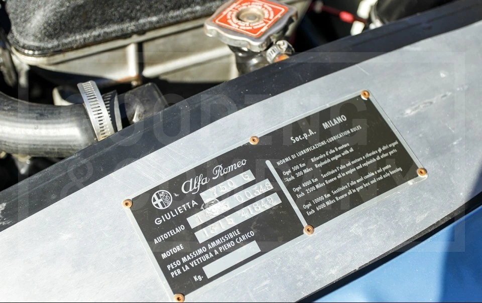 1956 Alfa Romeo Giulietta - Image 10 of 10