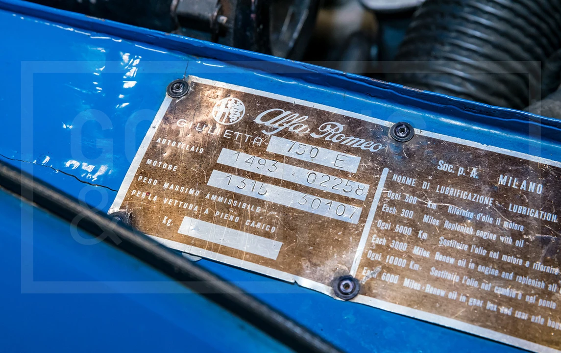 1956 Alfa Romeo Giulietta - Image 16 of 21
