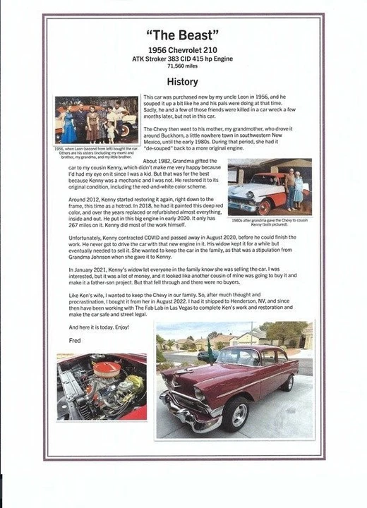 1956 Chevrolet 150 & 210 - Image 3 of 16
