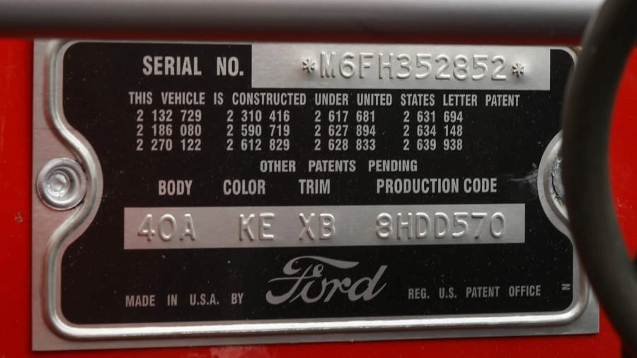 1956 Ford Thunderbird 1st Gen - Image 30 of 30