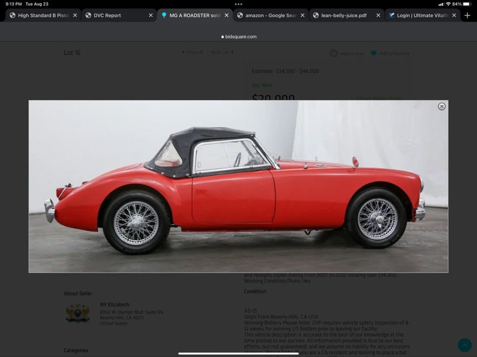 1956 MG MGA 1500 - Image 7 of 11
