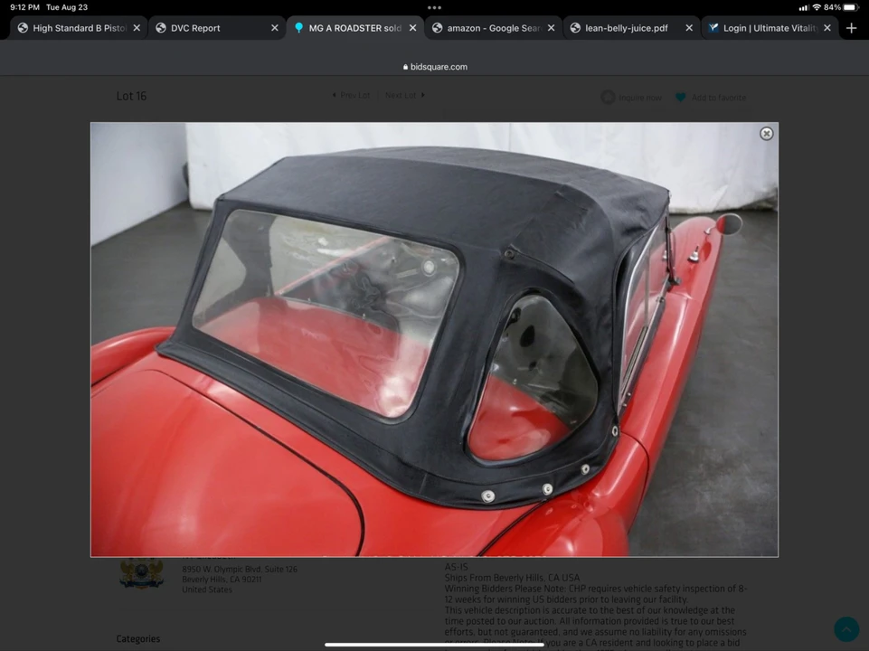 1956 MG MGA 1500 - Image 8 of 11