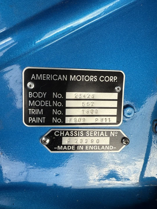 1956 Nash Metropolitan - Image 11 of 12