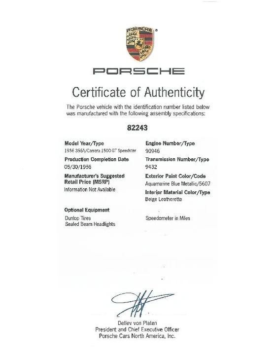 1956 Porsche 356 A - Image 2 of 31