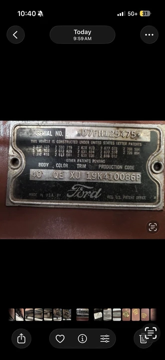 1957 Ford Thunderbird 1st Gen - Image 10 of 18