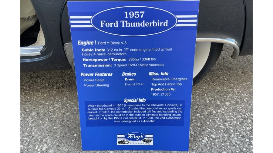 1957 Ford Thunderbird 1st Gen - Image 30 of 30