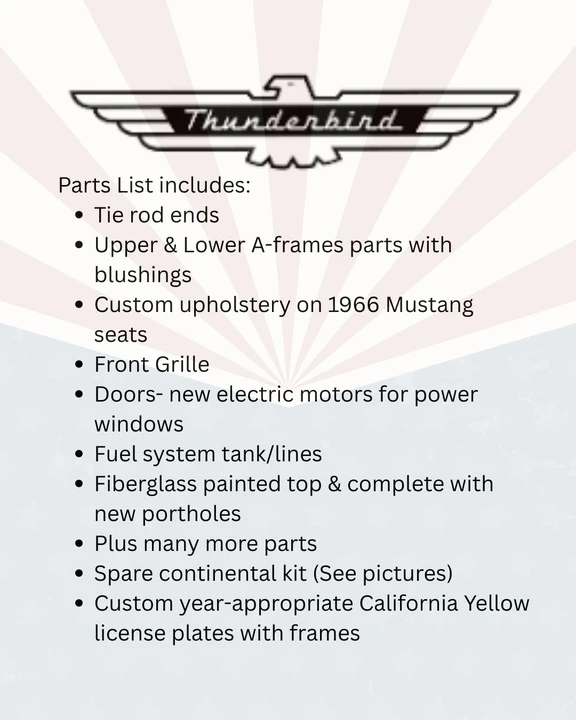 1957 Ford Thunderbird 1st Gen - Image 4 of 21