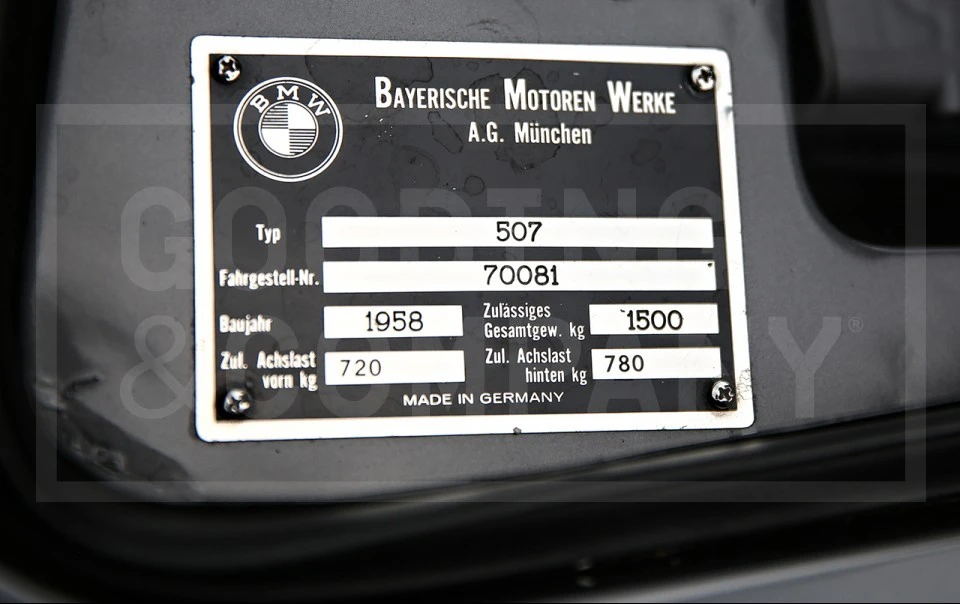 1958 BMW 507 - Image 16 of 17