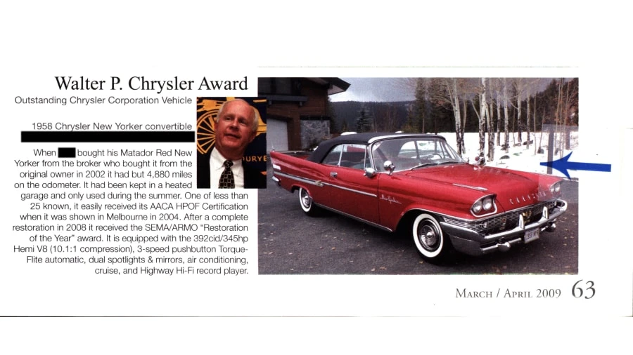 1958 Chrysler New Yorker - Image 22 of 31