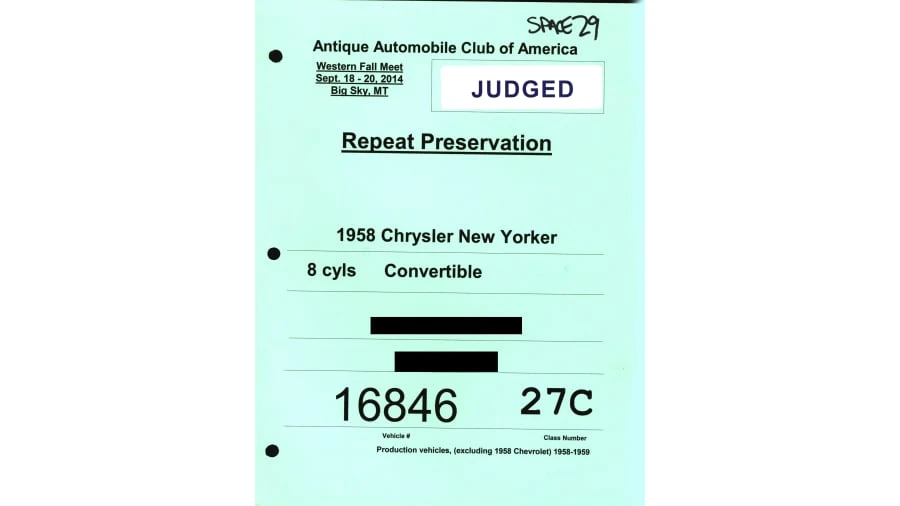 1958 Chrysler New Yorker - Image 23 of 31