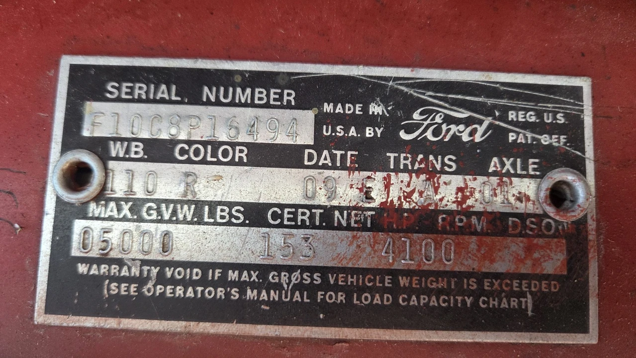 1958 Ford F-Series 3rd Gen - Image 7 of 10