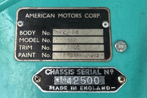 1958 Nash Metropolitan - Image 8 of 8