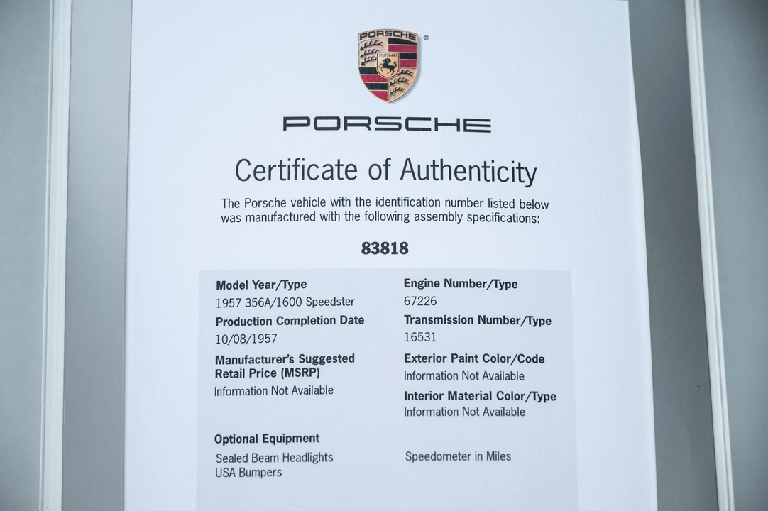 1958 Porsche Speedster - Image 29 of 31