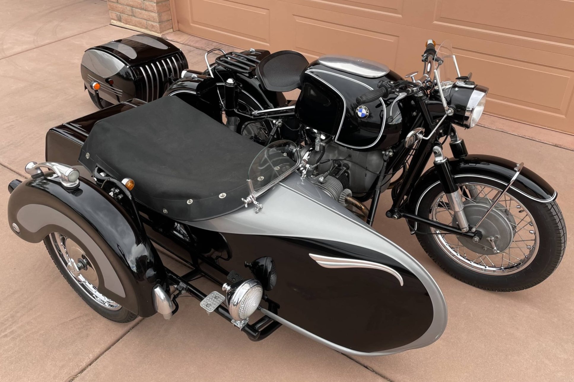 1958 BMW R60 w/Geko Sidecar & PAV Trailer