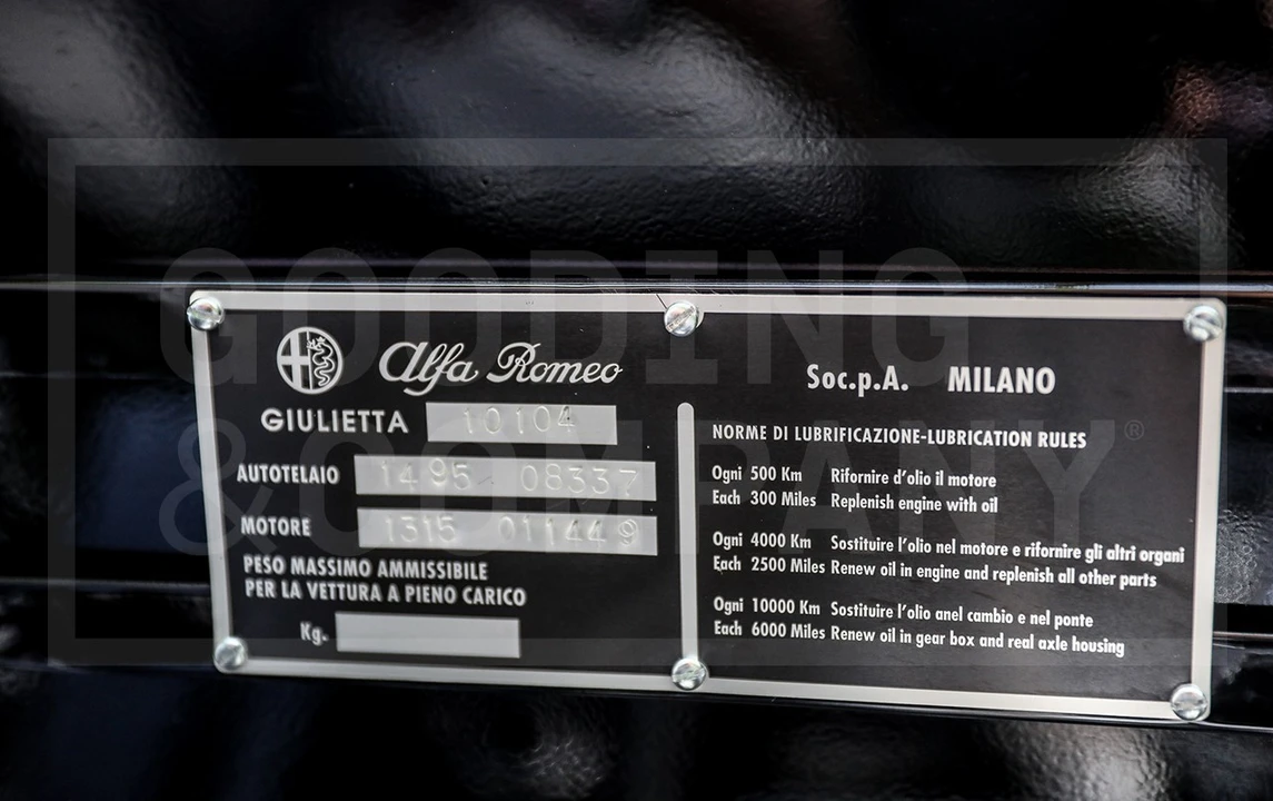 1959 Alfa Romeo Giulietta - Image 19 of 20