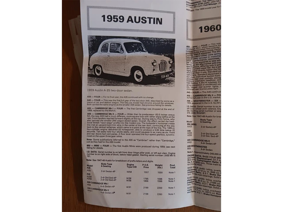 1959 Austin A55 & A60 Cambridge - Image 8 of 8