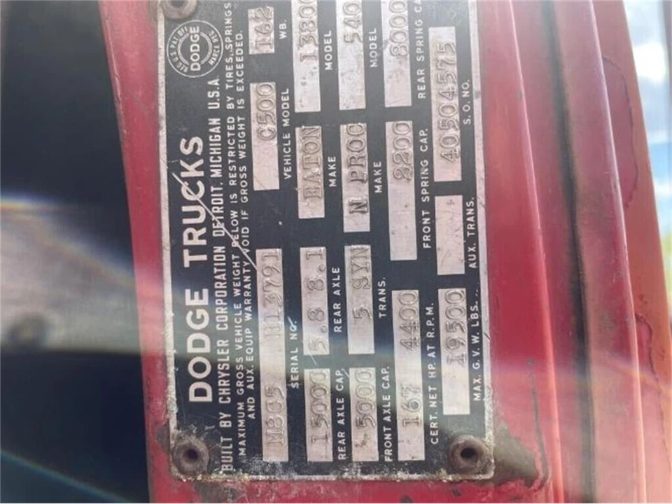 1959 Dodge C Series - Image 10 of 11